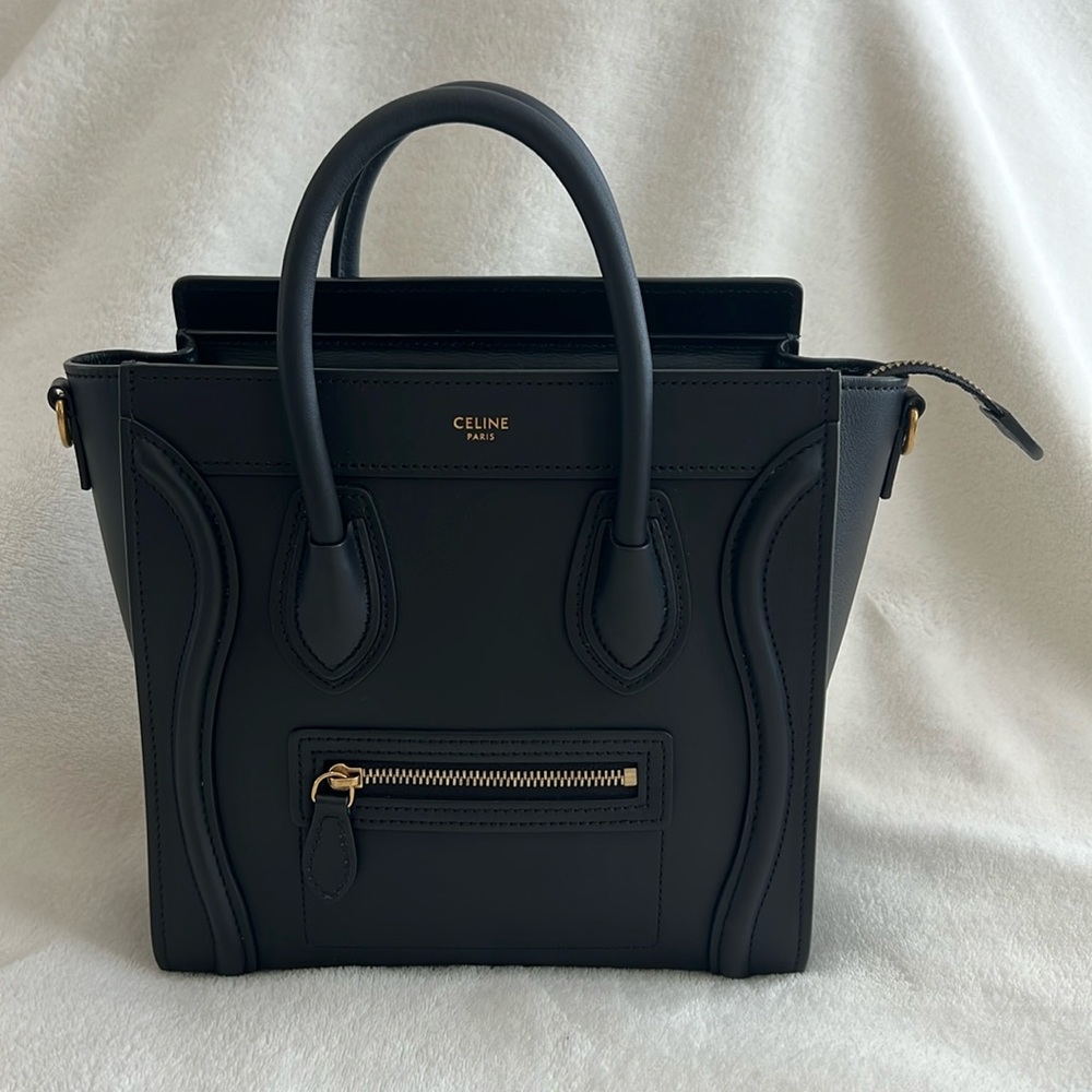 NEW - Celine Nano Luggage Bag in Smooth Calfskin Black